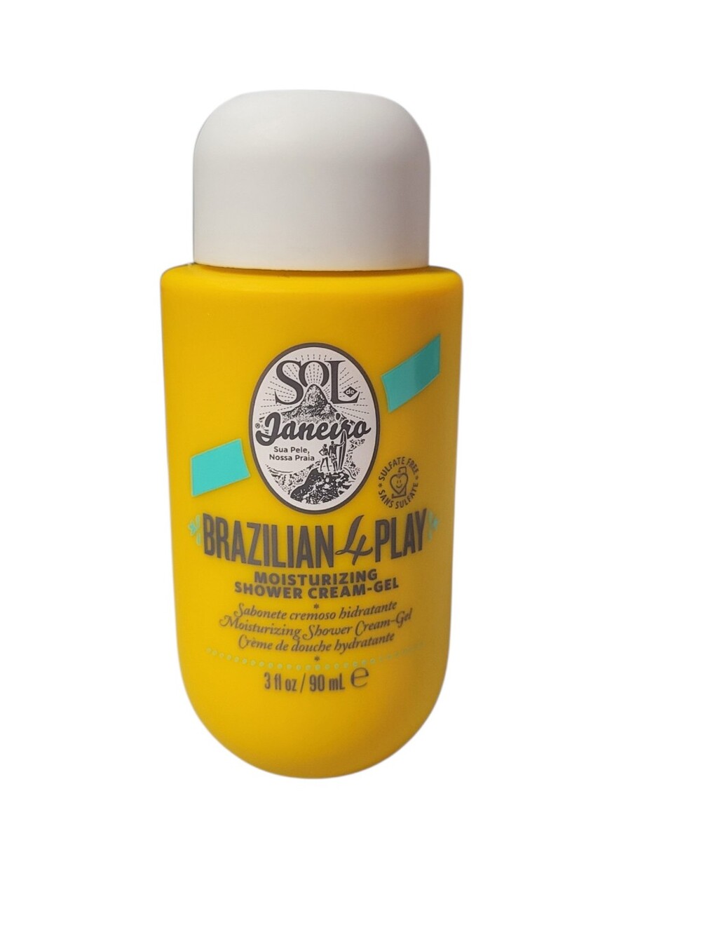 Sol de Janeiro Yellow & White Brazilian 4 Play Moisturizing Shower Cream-Gel
